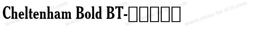 Cheltenham Bold BT字体转换